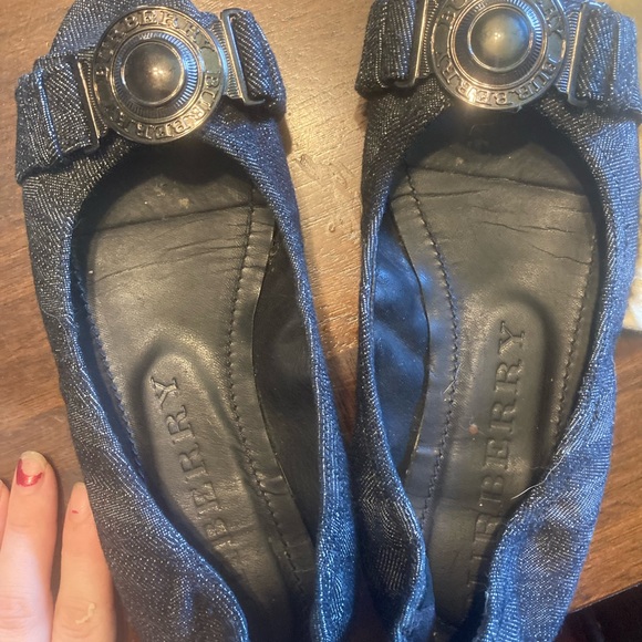 Burberry peep toe flats sz - Picture 7 of 14